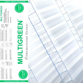 Сотовый поликарбонат Multigreen 4 мм прозрачный
