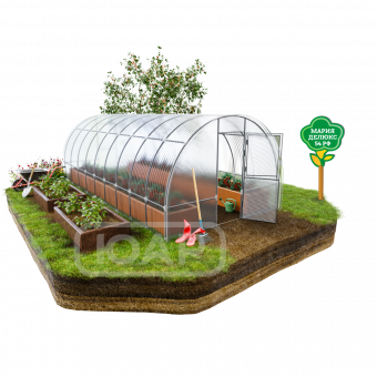 Теплица Мария Делюкс 54 РФ 4 метра с поликарбонатом Multigreen